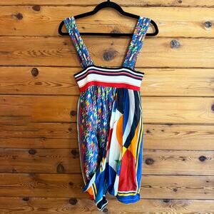 Just Cavalli Colorful Wrap Tank Top Size 42 / Medium
